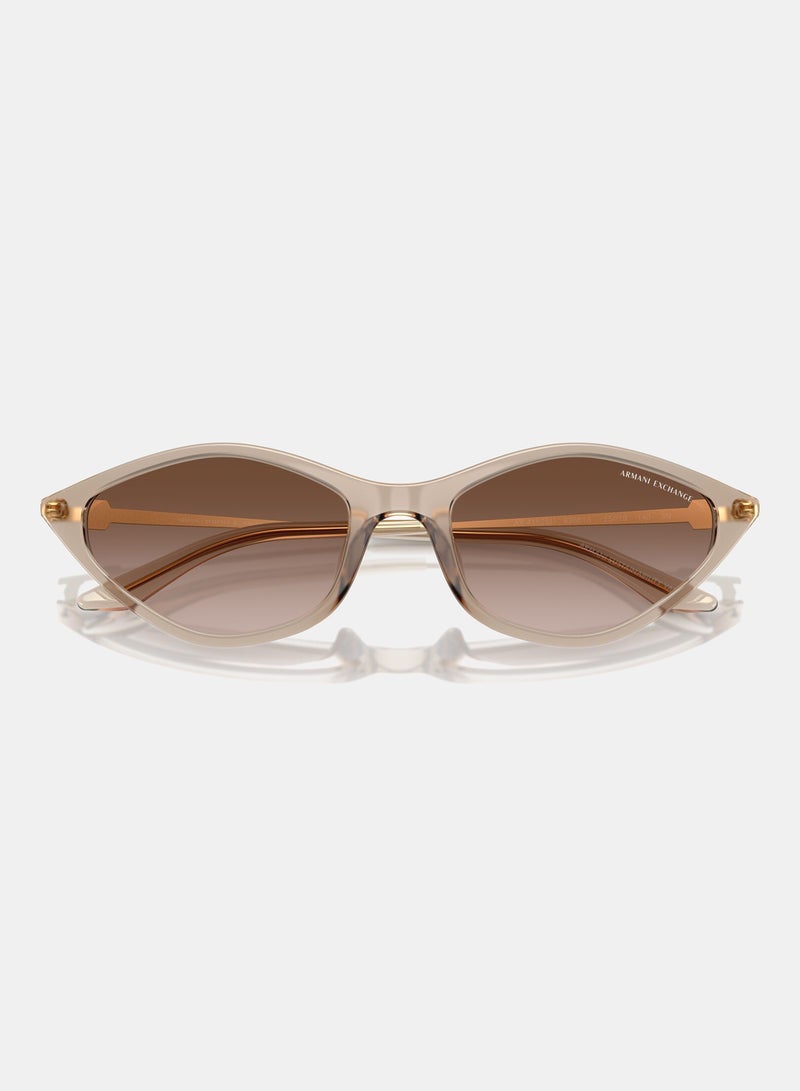 ارماني اكسشينج نظارة شمسية بإطار كامل غير منتظم 4152SU, 55, 8366, 13 - Image 4